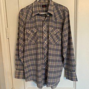 Vintage TemTex Pearl Snaps Long Sleeve Shirt